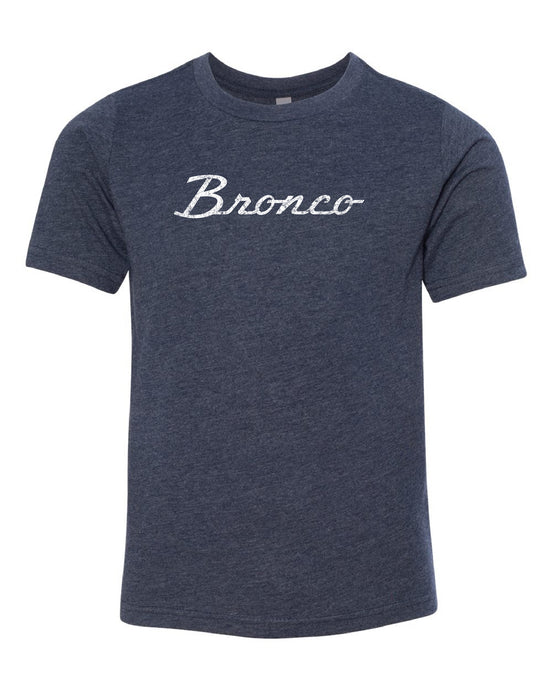 Kids Ford Bronco Script Vintage Wash Premium T-Shirt