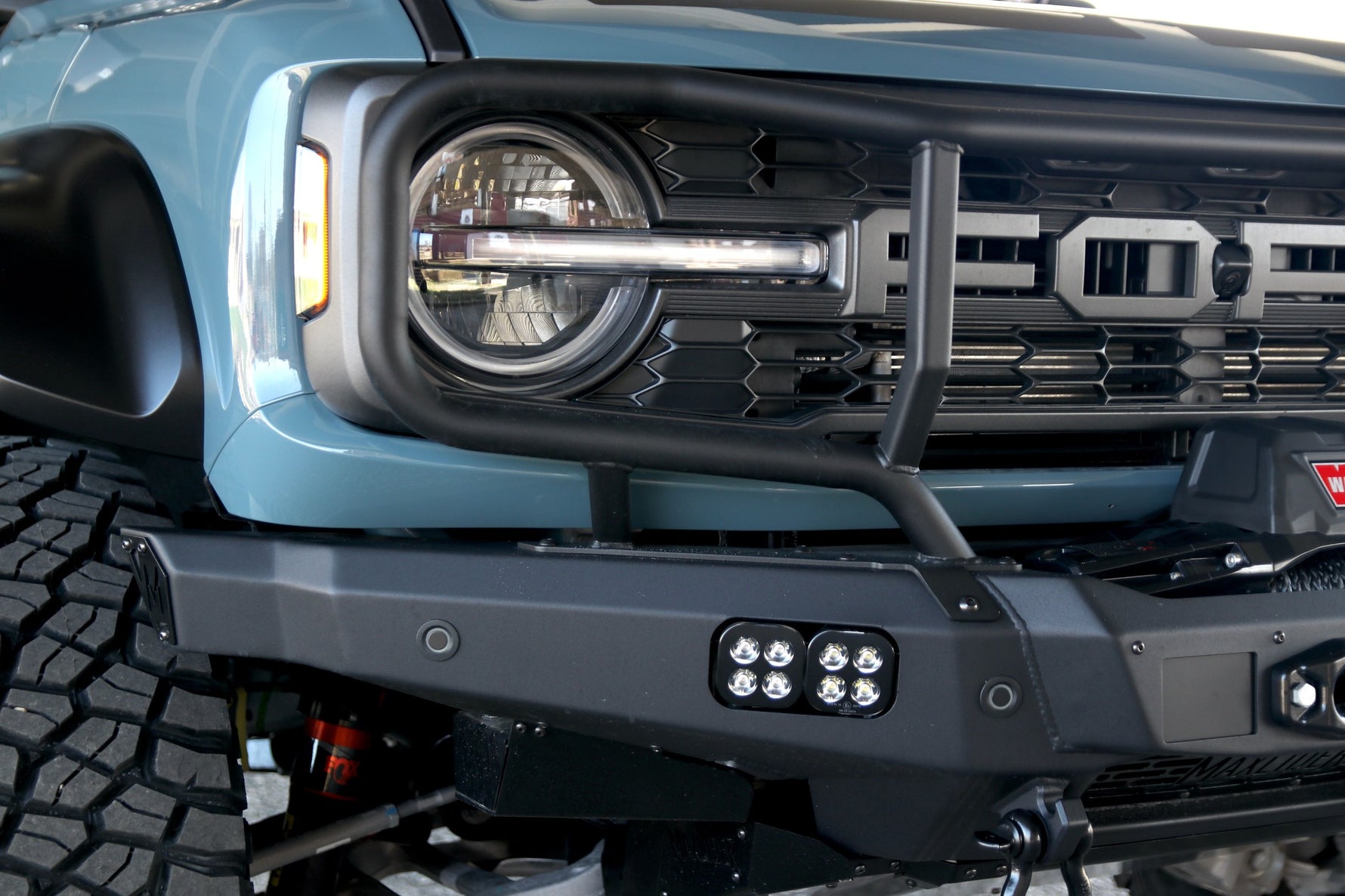 2022-2025 Bronco Raptor Front Bumper - Maxlider Modular Winch Bumper ...
